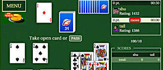 Rubl.com Games - Canasta game online. Play two-player canasta