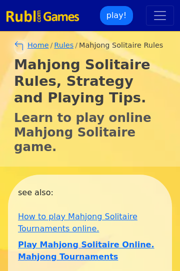 MahJong Dragon - Play Mahjong Solitaire for Free